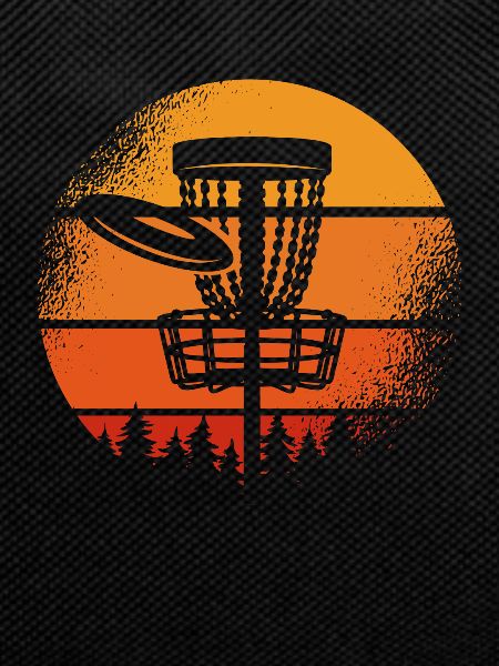 Disc Golf Retro Sun