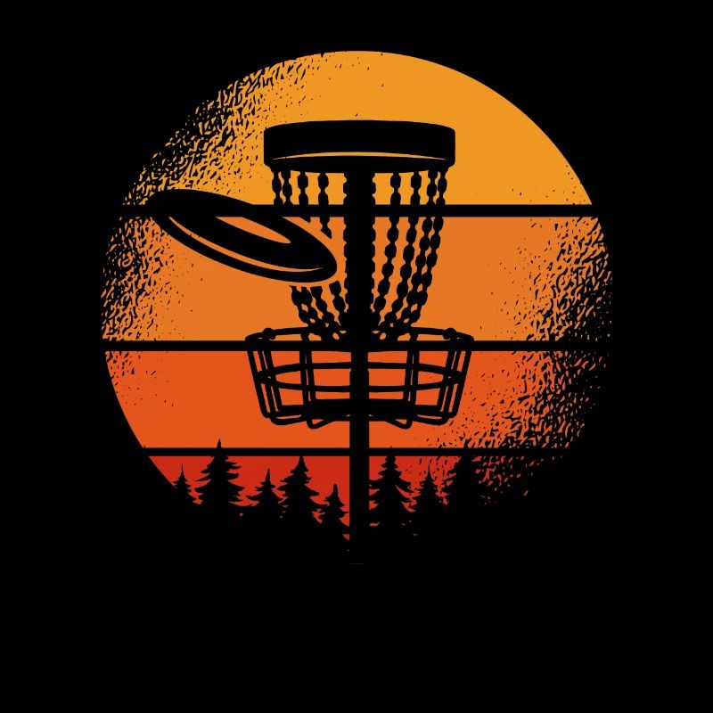 Disc Golf Retro Sun