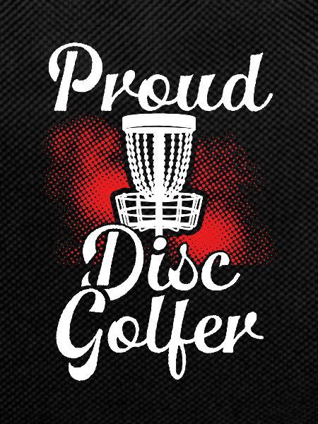 Proud disc golfer
