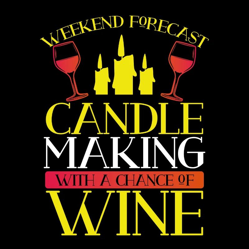 Candle making with wine