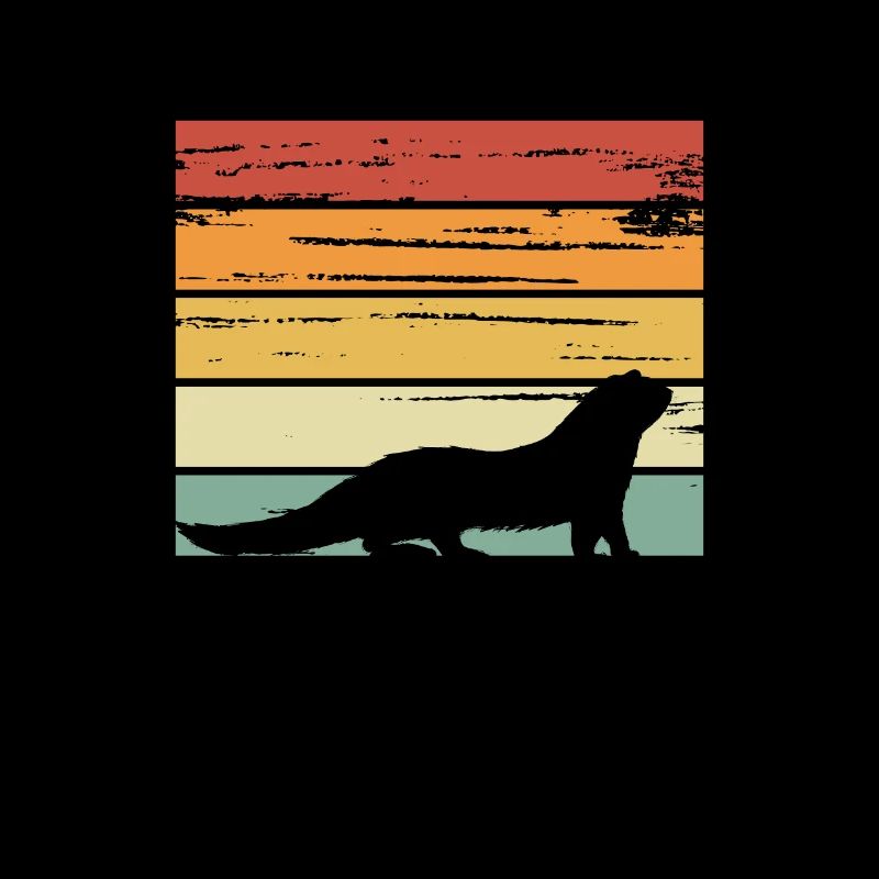 Frettchen retro vintage