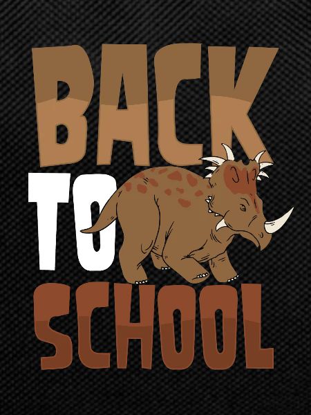 Back to School Triceratops