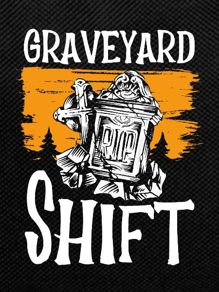 Halloween shift in the cemetery
