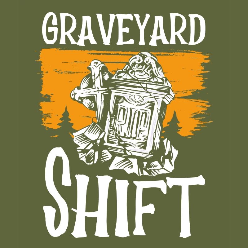 Halloween shift in the cemetery