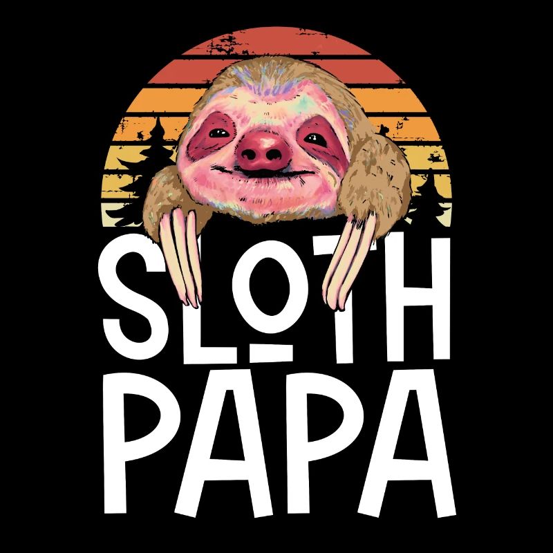 Sloth Papa Retro