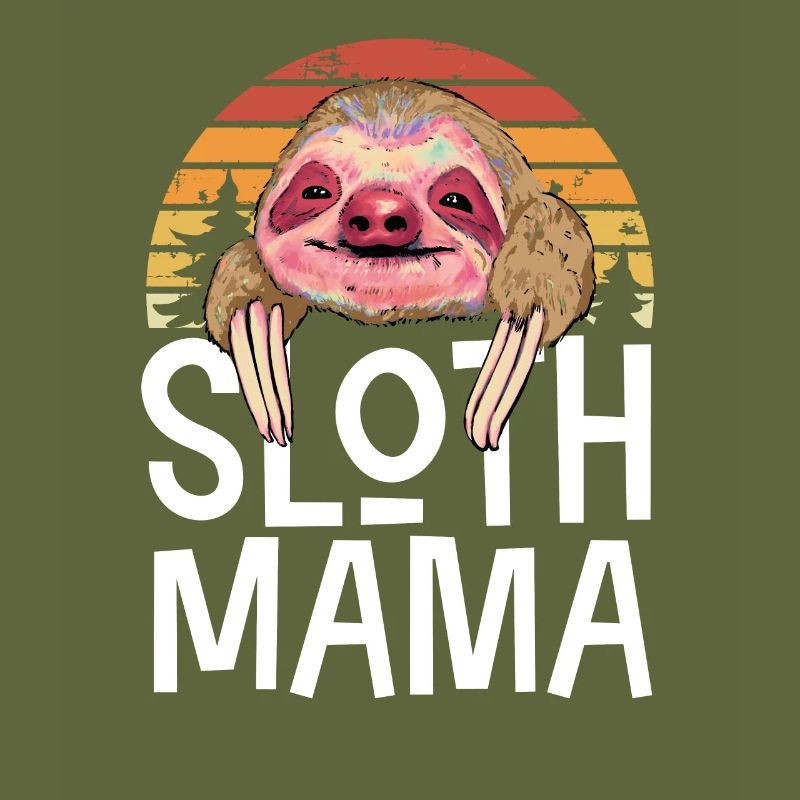 Sloth Mama Retro