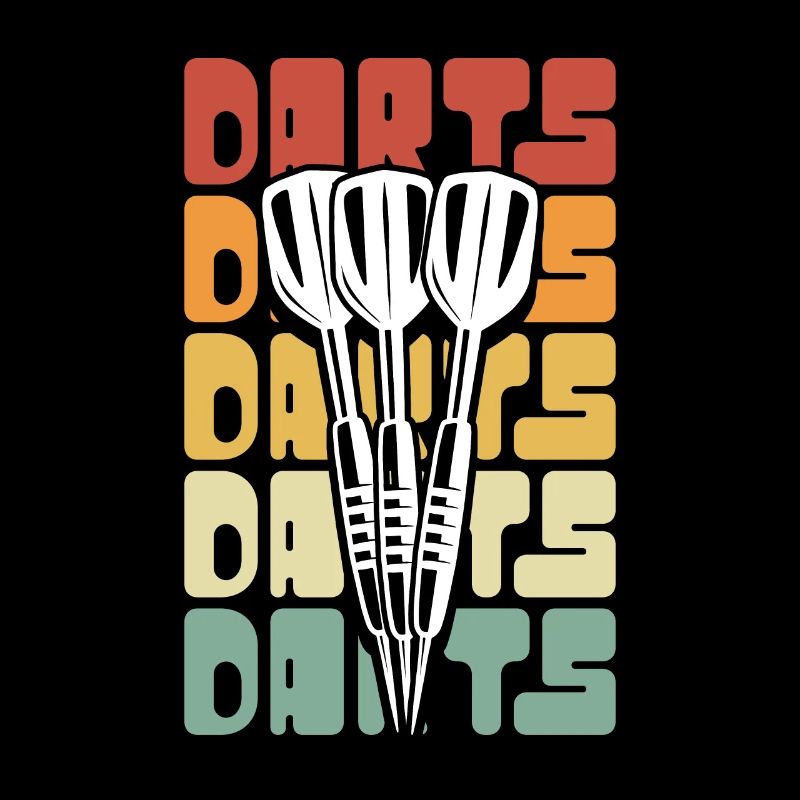 Darts in retro vintage
