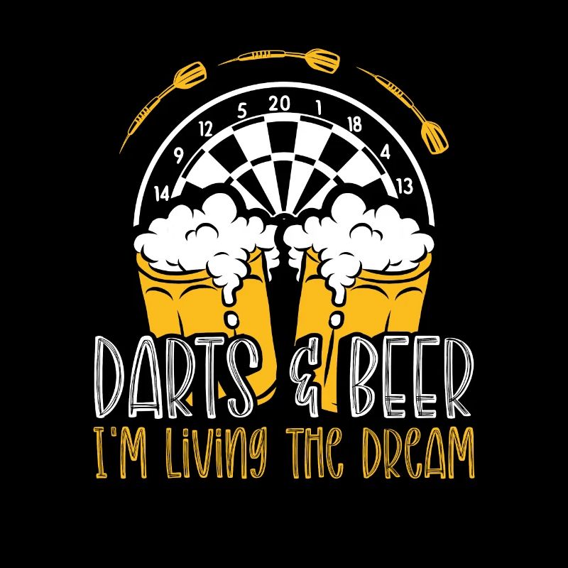 Je vis le rêve des fléchettes et de la bière
