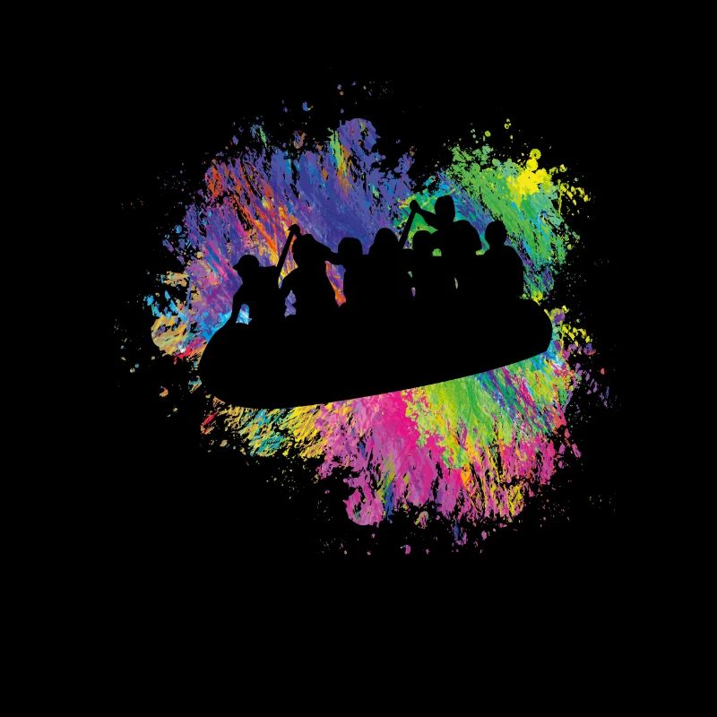 Sommerbootfahren Bunt