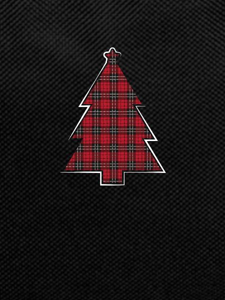 Red checked Christmas tree