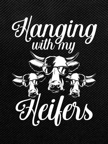 Hanging with my heifers