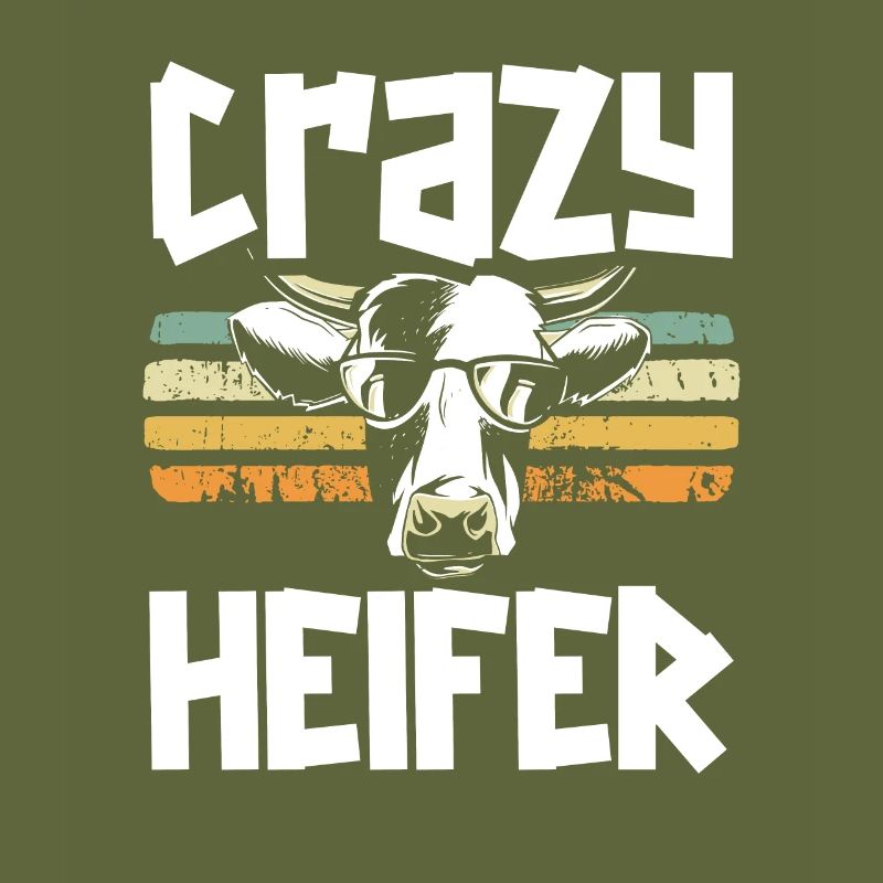 Crazy heifer cow