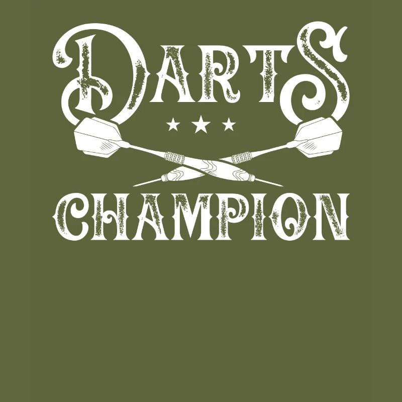 Champion de fléchettes avec étoiles