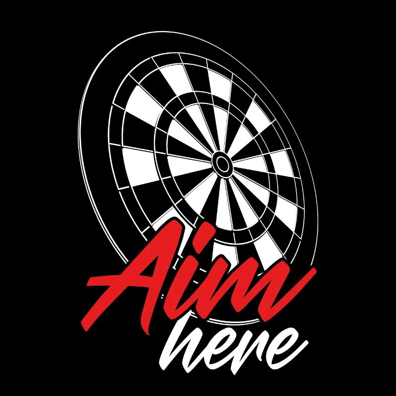 Zielen Sie Hier Auf Die Dartscheibe