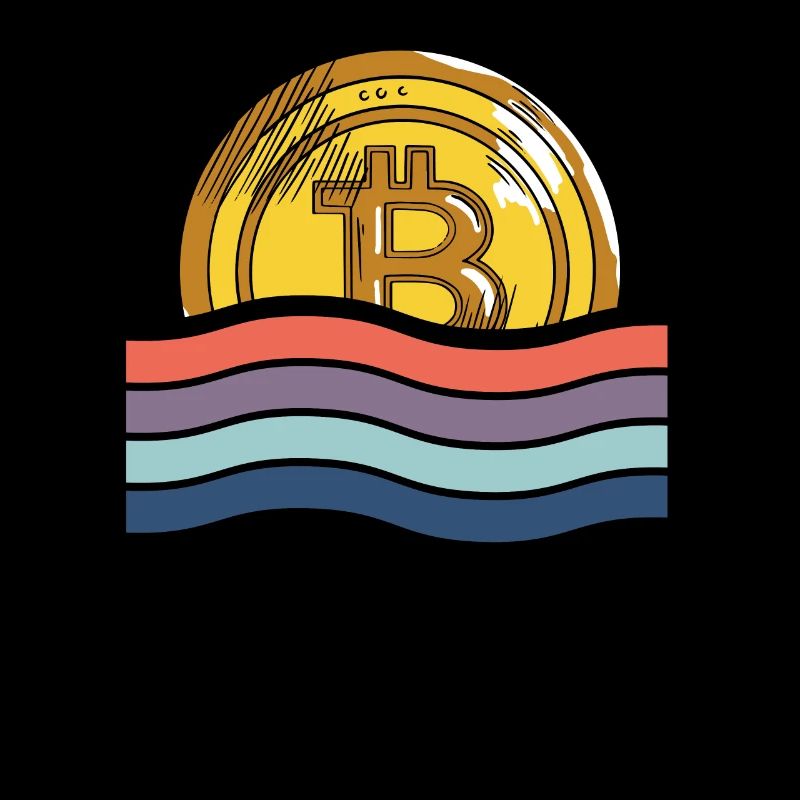 Bitcoin derrière le drapeau