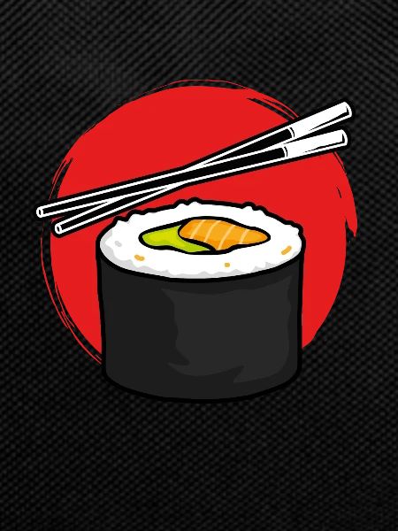 Maki sushi roll Red Sun