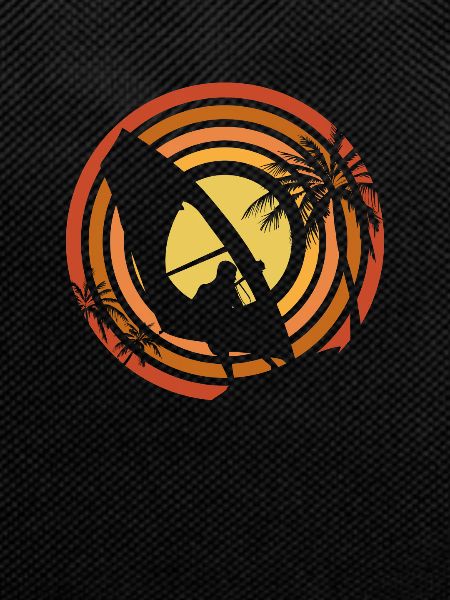 Windsurfer sunset