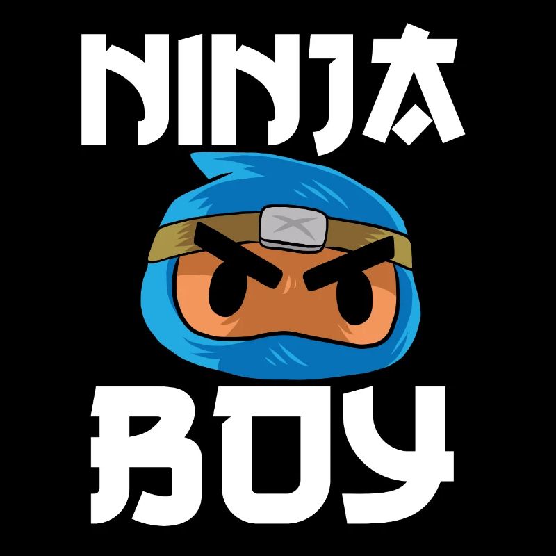 Süßer Blauer Ninja junge