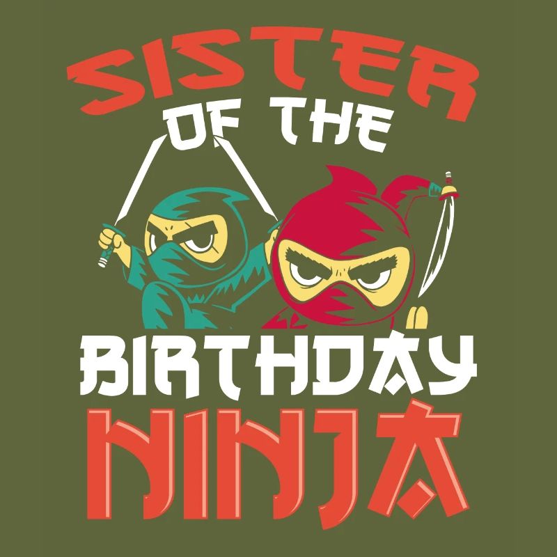 Schwester Des Geburtstags ninja