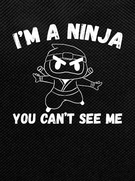 You can't see the ninja