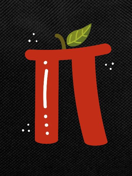 Pi as a red apple
