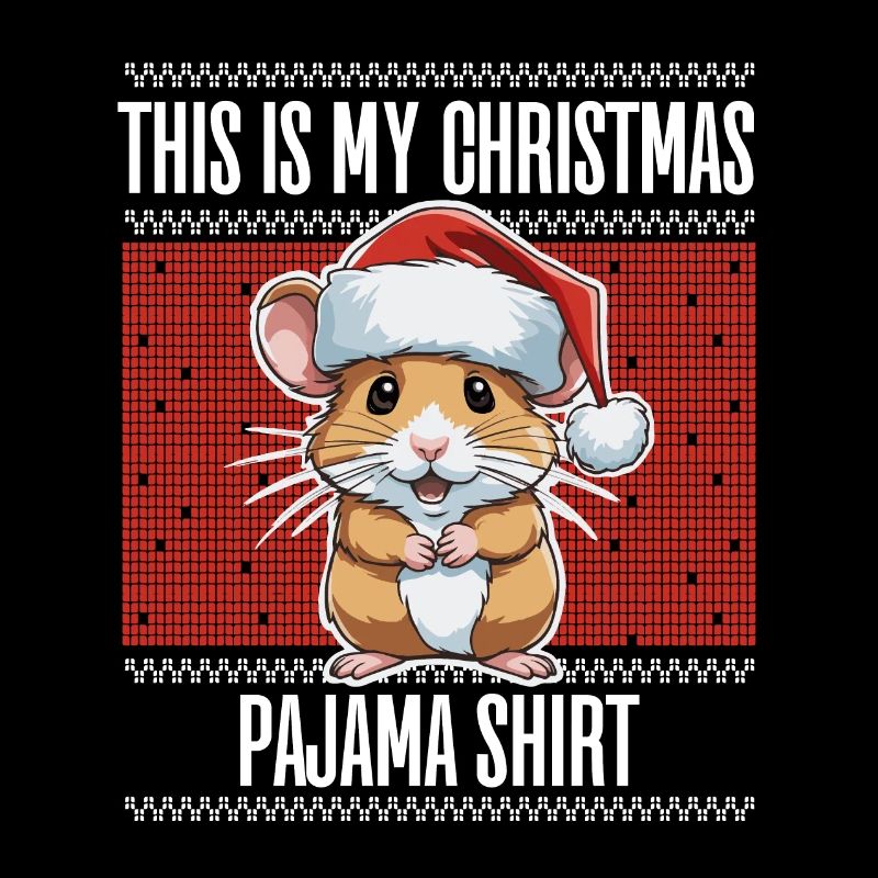 Christmas hamster pajamas