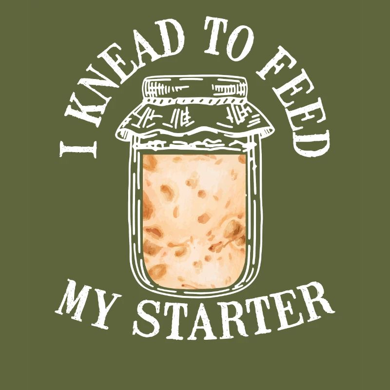 Ich Knete, Um Den Teig Mit Dem Starter