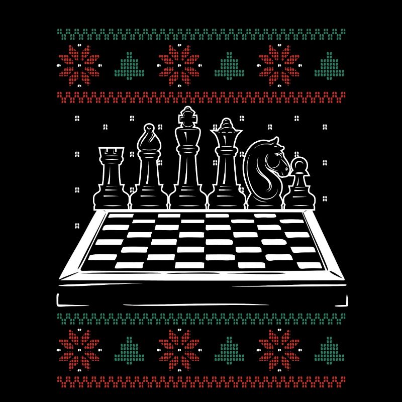 Weihnachtliches Schachbrett