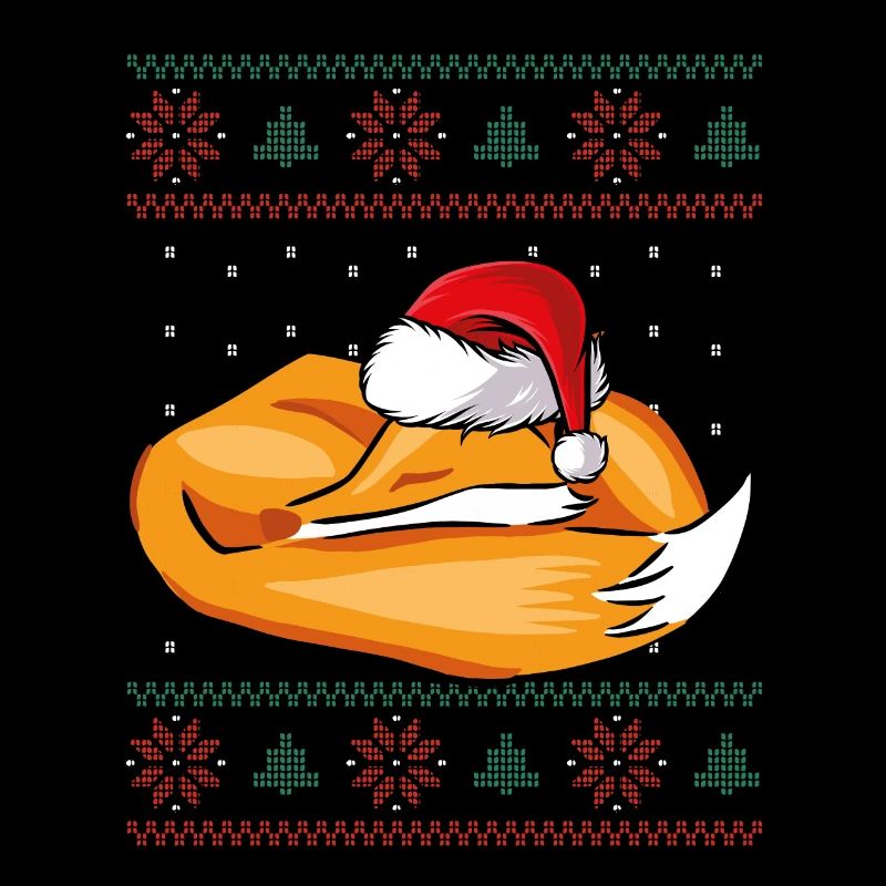 Schlafender Weihnachtsfuchs