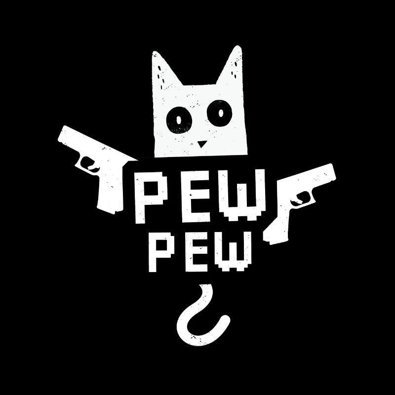 Chat Pew Pew Cat Meme