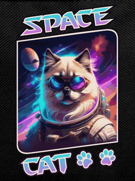 Space cat - sacred of Burma