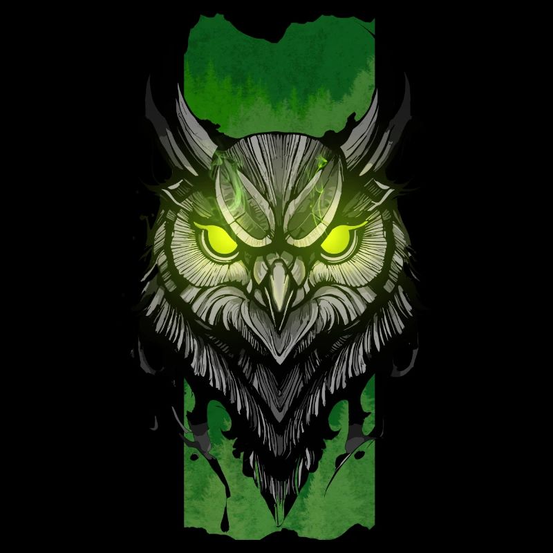 Bezauberndes Nocturne: Der smaragdgrüne Blick der Eule