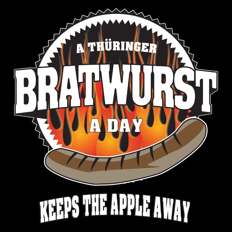 Une thüringer Bratwurst par jour éloigne la pomme