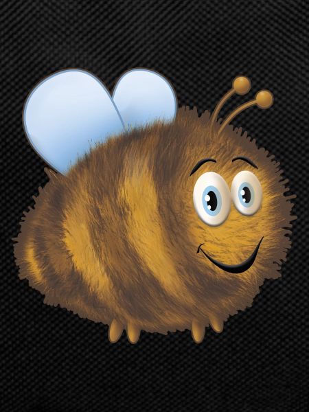 Funny fat bumblebee