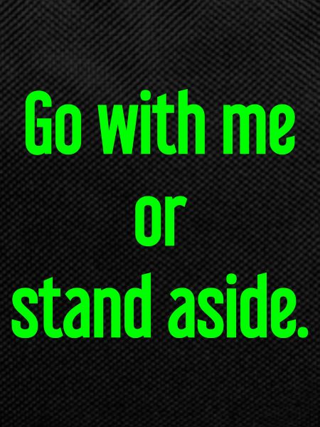 Walk with or aside