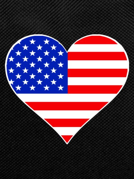 American Flag Heart