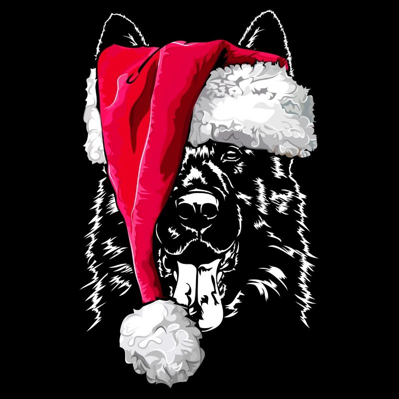 DEUTSCHER SCHÄFERHUND German Shepherd Weihnachten