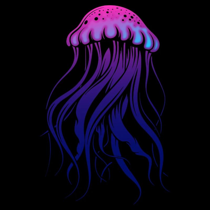 Glow With The Flow, Jellyfish with Tentacles, Saying