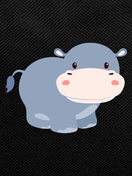 Cute hippo