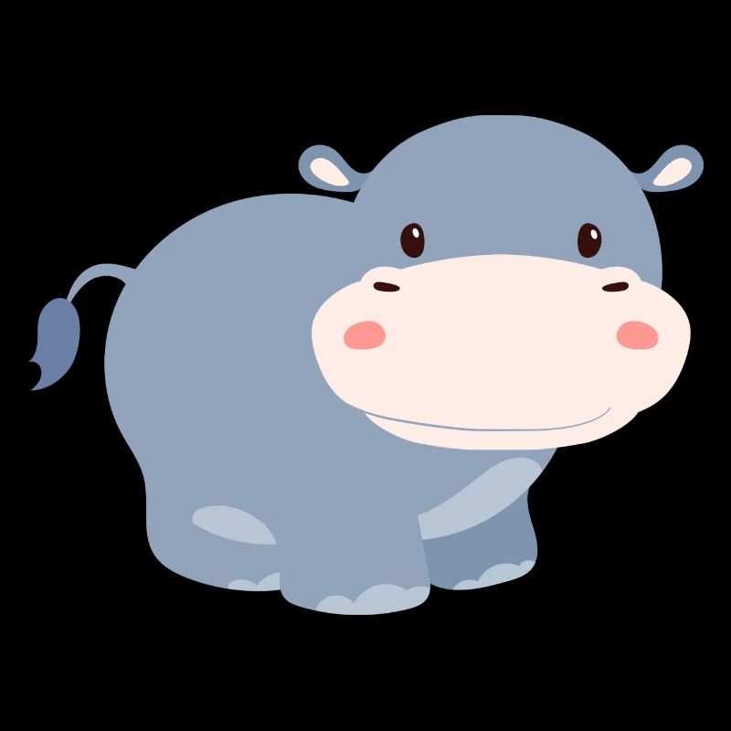 Cute hippo