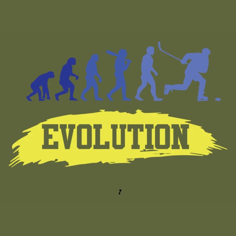 Ice Hockey Funny Evolution