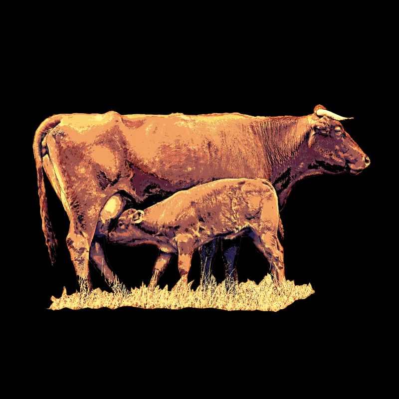Vache avec veau