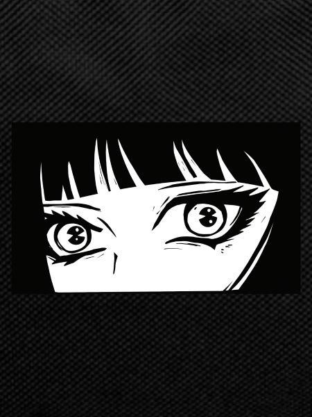 Anime Eyes Black white