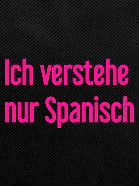 I only understand Spanish