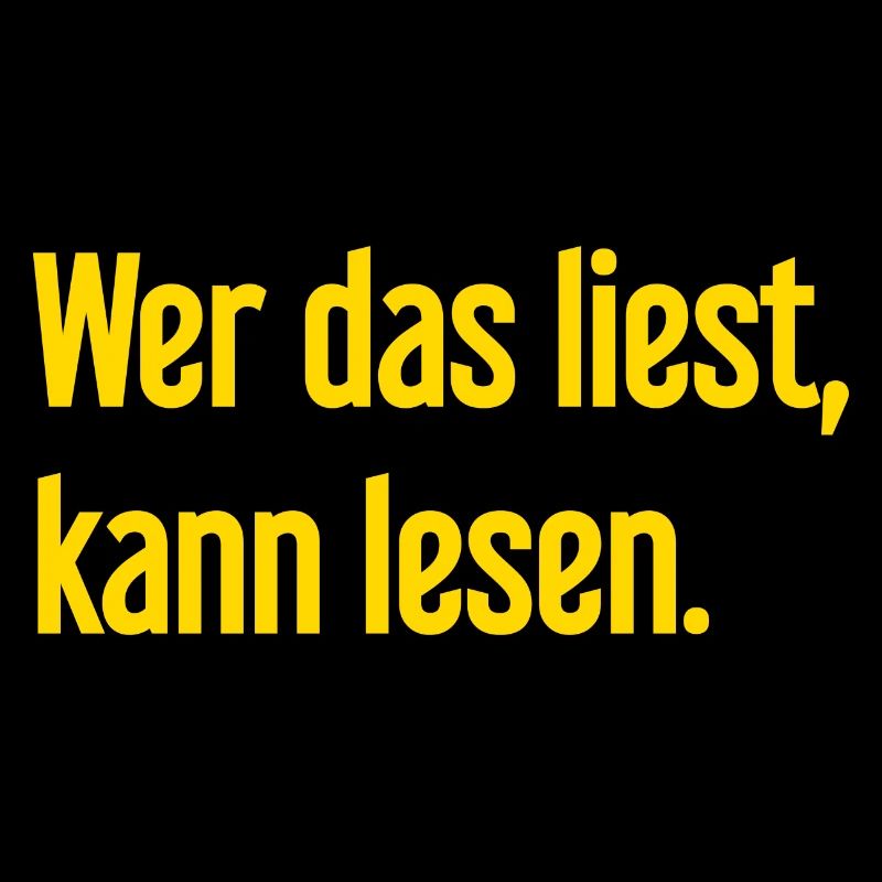 Wer das liest, kann lesen.