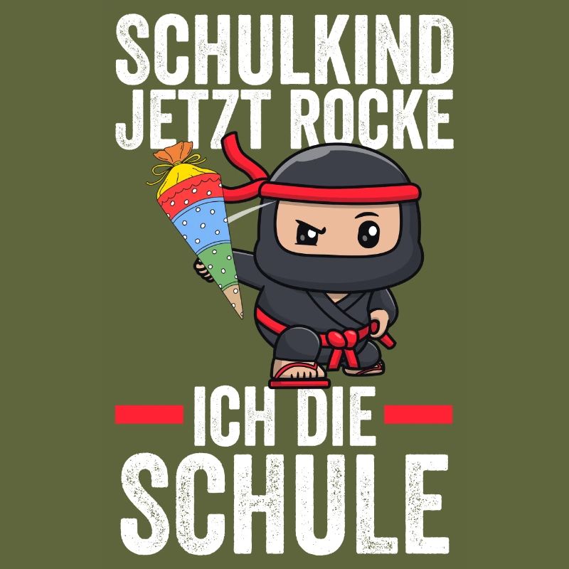 Schulkind Ninja Schulbeginn Geschenk