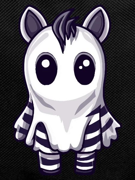 Zebra Halloween Comic Geist
