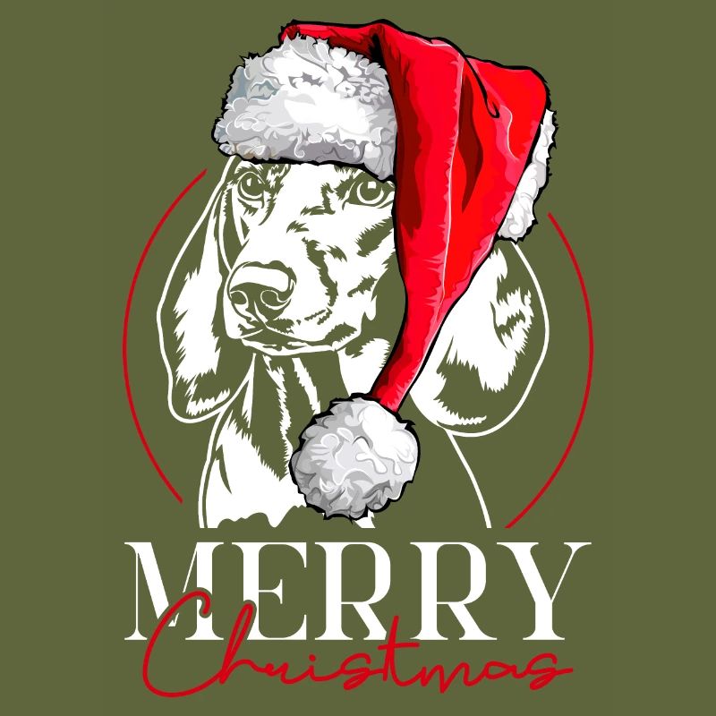 Père Noël Teckel Teckel Joyeux Noël Chiens Wilsigns