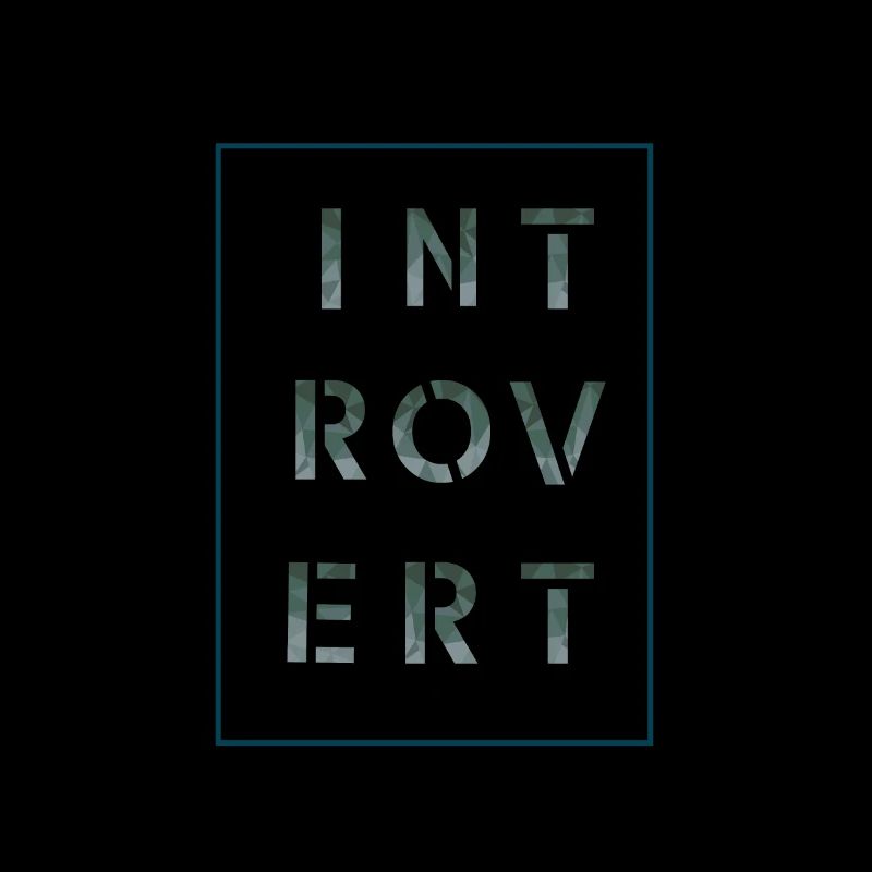 Introvert white, gift, gift idea