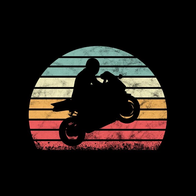 Motorrad Motorradfahrer Retro